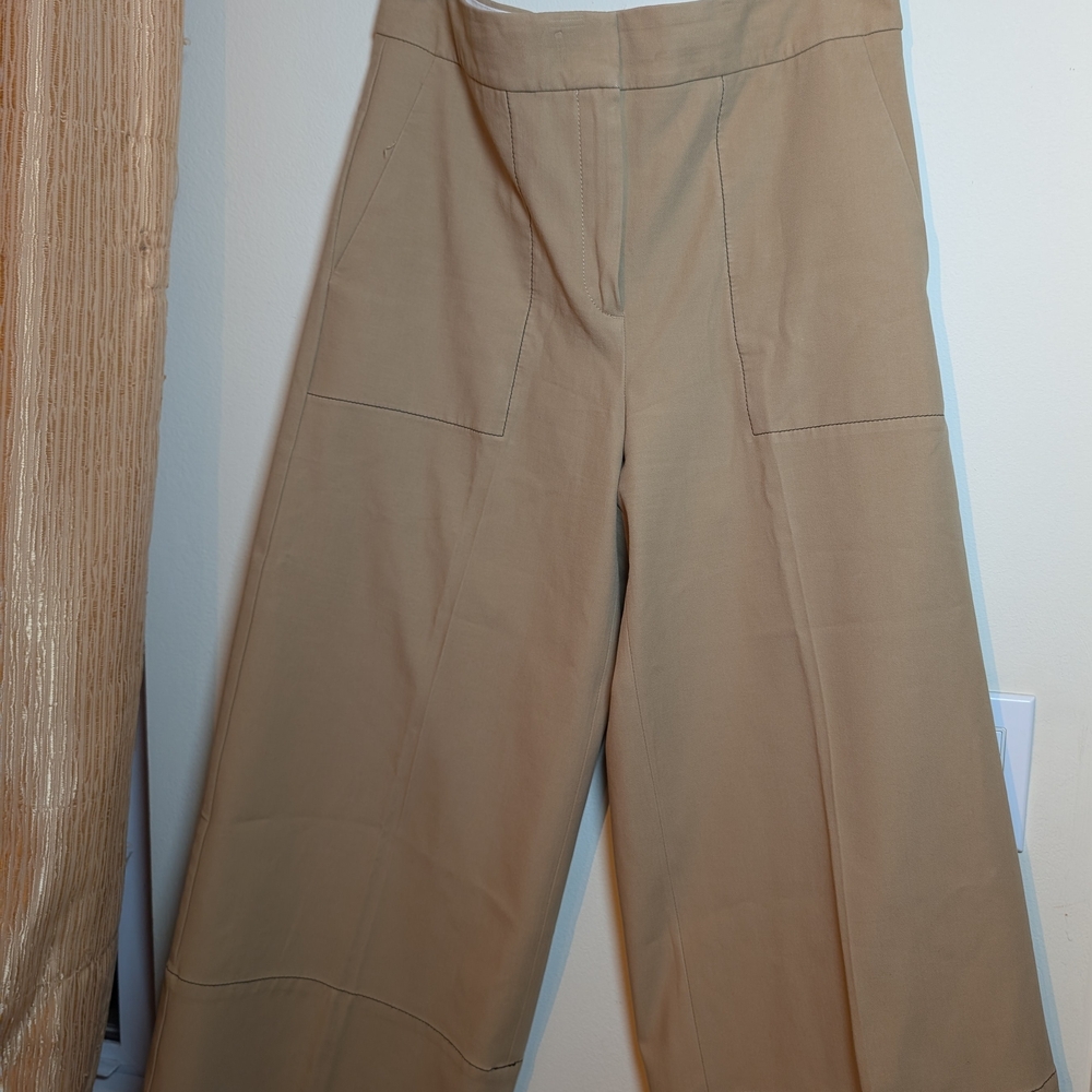 Ann Taylor Tan Wide Leg Pants